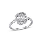 0.33 Karat Baget Pırlanta Yüzük  (E-F VS/Klasik)